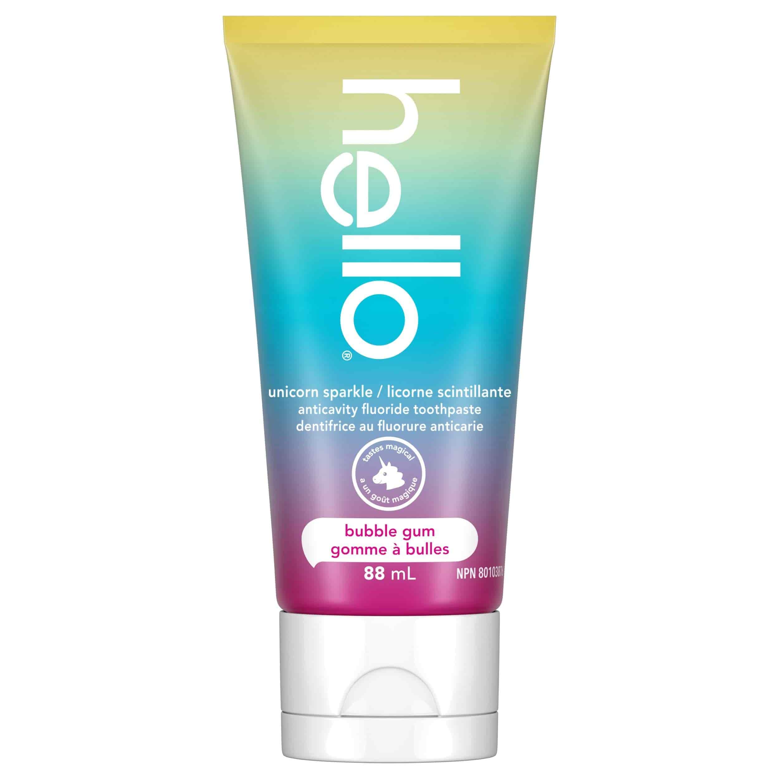 pasta de dientes niños hello unicornio (con flúor) para niños mayores de 2 años