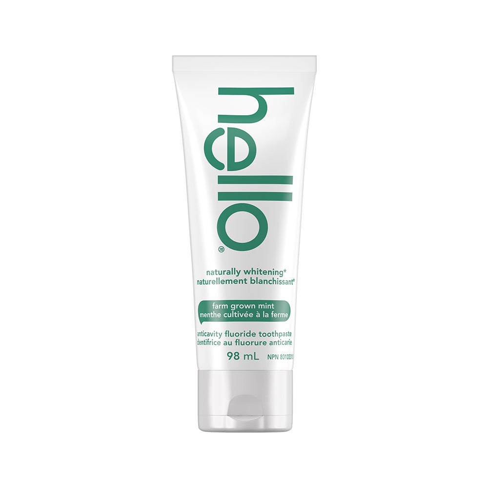 hello Naturally Whitening Fluoride Toothpaste, Mint